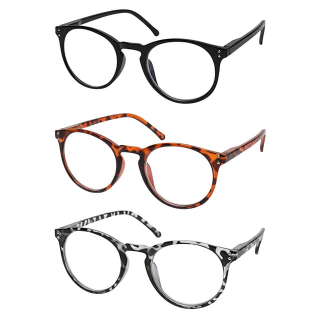 Vecien Lesebrille 3 Stücke Federn-Scharnier Brillen 😎
