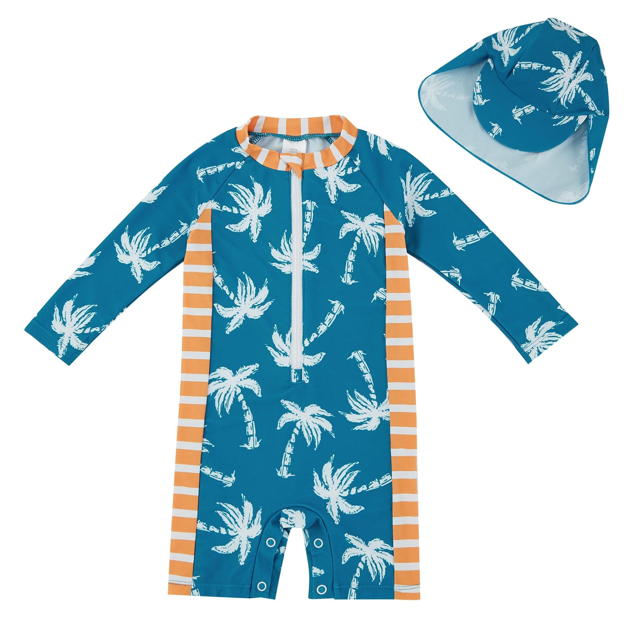 👶🌴 UMELOK Baby Badeanzug mit Sonnenhut UV Schutz