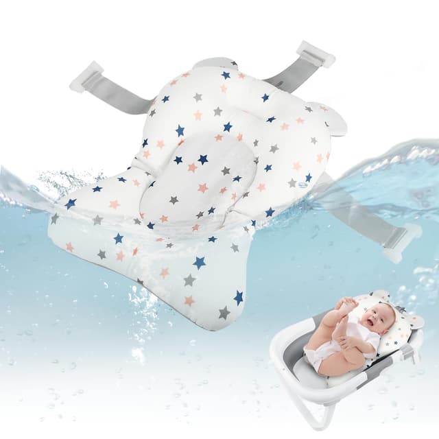 🛁👶 Gowkeey Baby-Badekissen für sicheres und komfortables Badeerlebnis 0-18 Monate