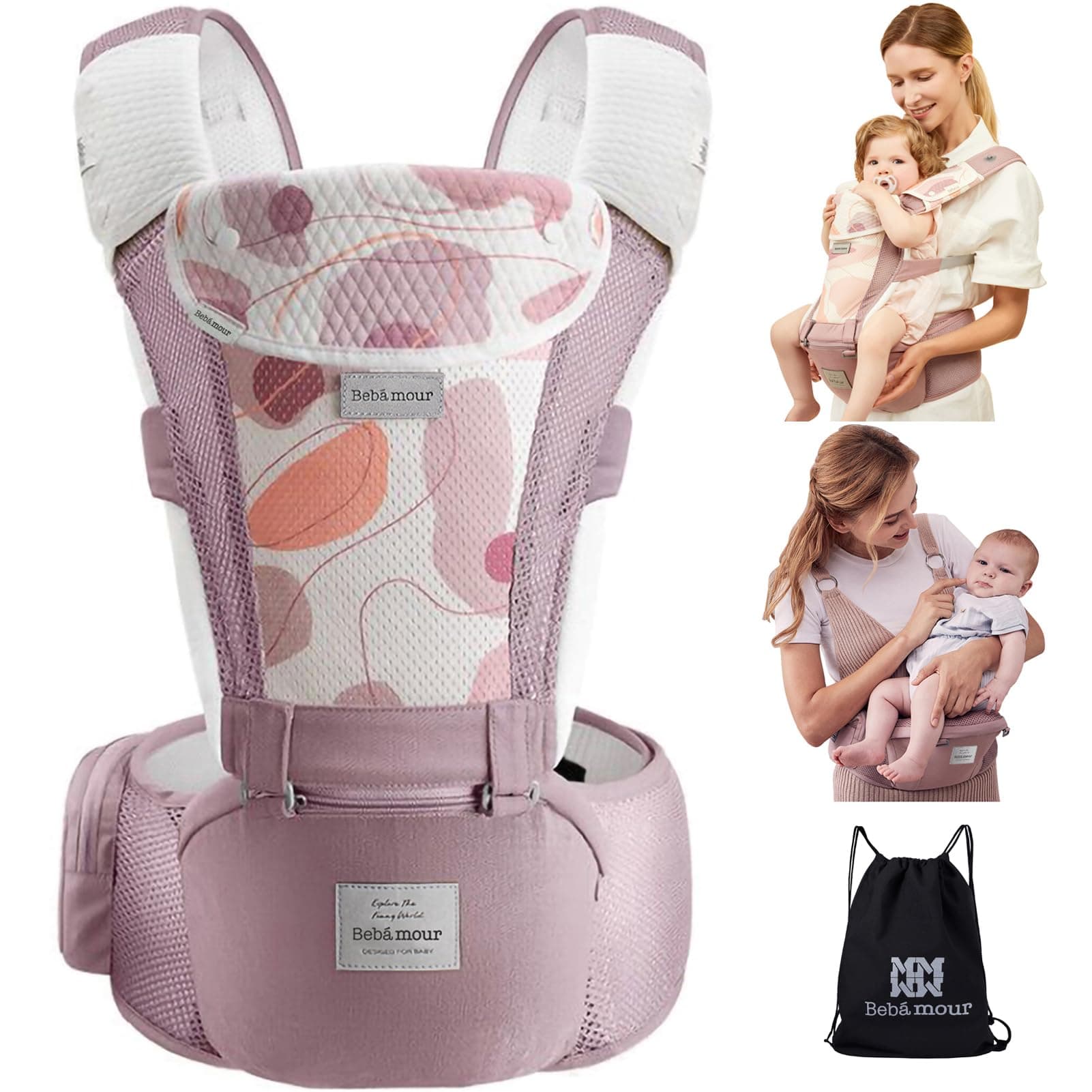 Bebear Babytrage für 0-36 Monate mit 3D Air Mesh und ergonomischem Design ❤👶🎒