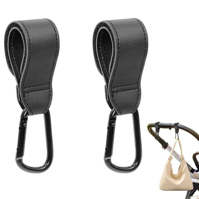 👶🛒 2 Stück Kinderwagen Zubehör - Haken & Taschenhalter 🛍️