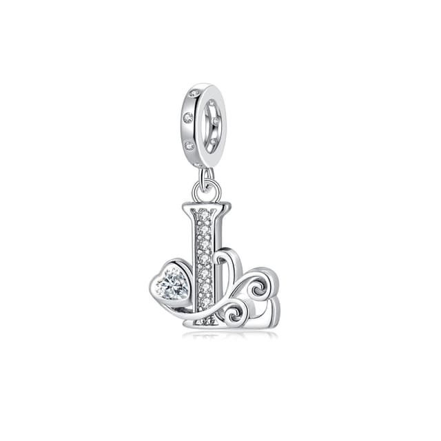 🎁 Silber Letter Charms für Pandora Armbänder | Perfektes Weihnachtsgeschenk