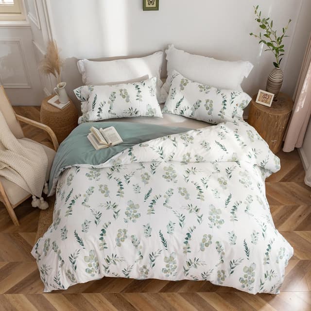 MILDLY Bettwäsche 135x200 Baumwolle 4 Teilig 🛏️🌿