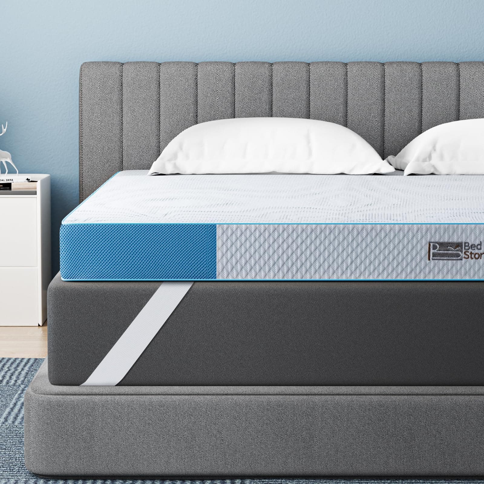 🛏️ BedStory Gel Topper 160x200cm, 10cm Höhe Gelschaum Matratzentopper