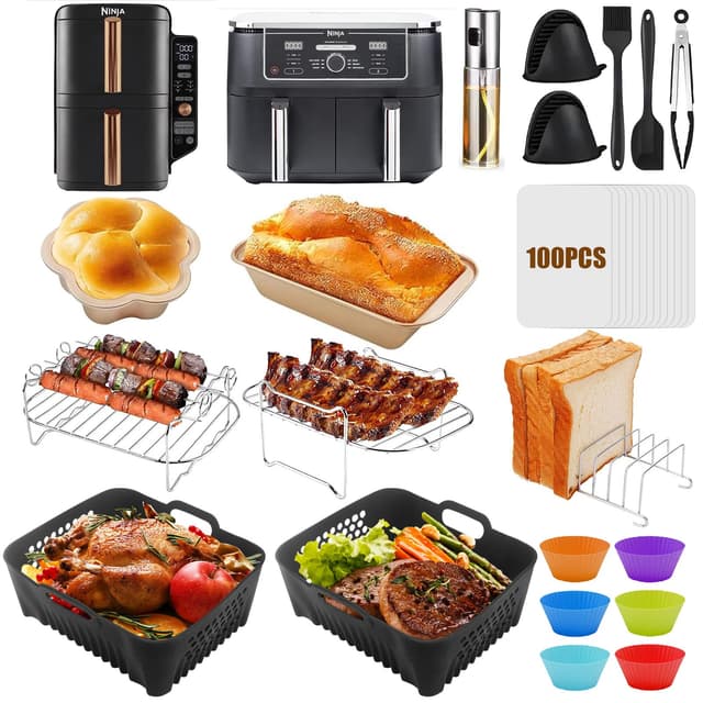 🔥 Heißluftfritteuse Zubehör für Ninja Double Stack XL 9,5 L 🍳