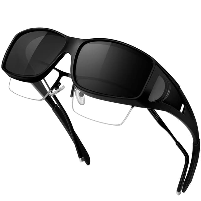 🕶️ KANASTAL Übergröße Überzieh Sonnenbrille Herren und Damen Quadratisch Polarisiert Überbrille Sonnenbrille für Brillenträger