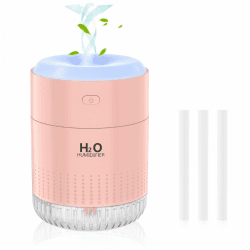 🌸 SZO Mini-Luftbefeuchter Rosa mit LED-Licht und Auto-Off-Funktion 🌸