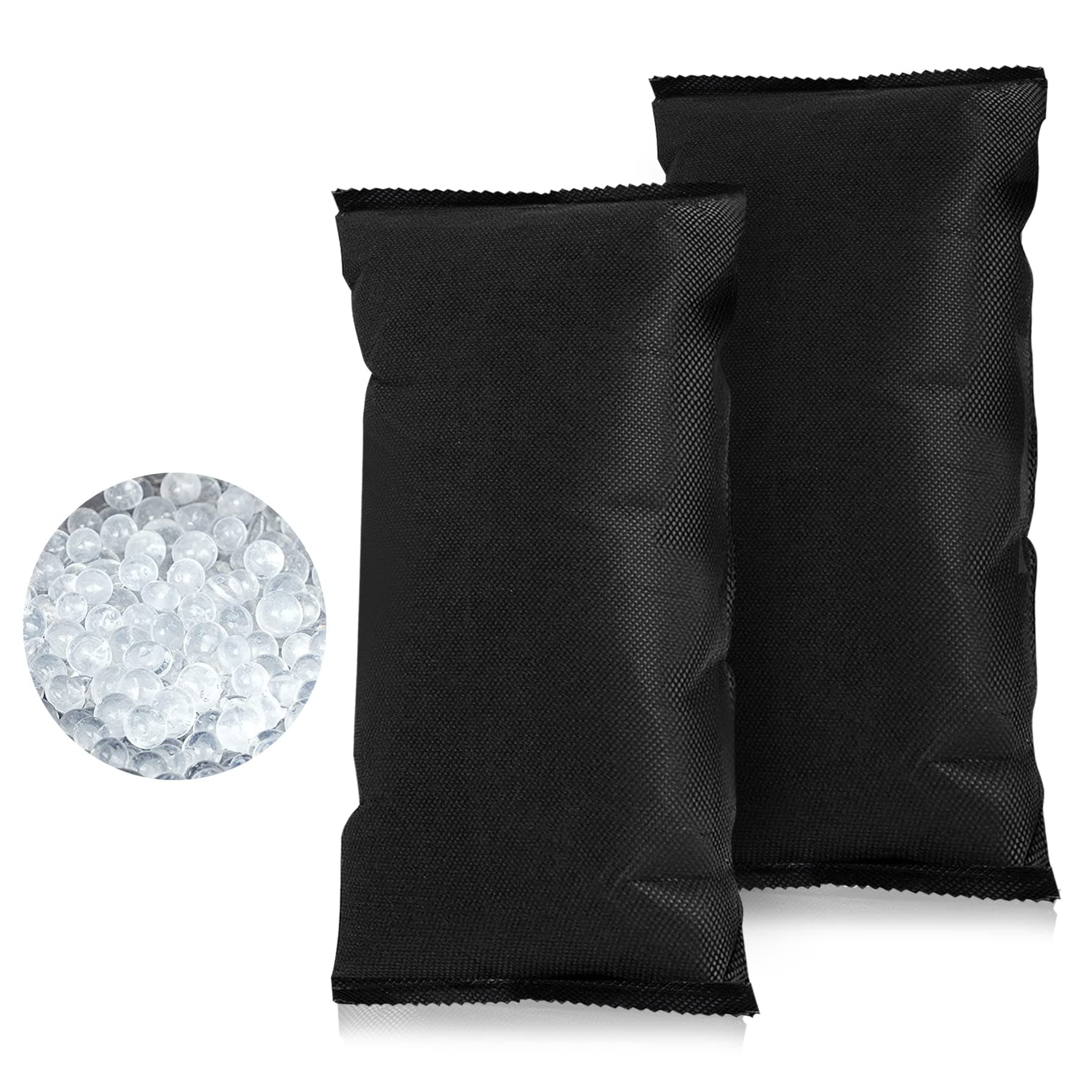 OMECO Entfeuchter Auto Kissen 1000g Wiederverwendung Silica Gel Luftentfeuchter Granulat Pack,Gegen Feuchtigkeit und Nebel im Auto,Beseitigen Sie unangenehme Gerüche für Keller,Schränke,Auto 2x500g 1kg (2x500g)