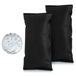 OMECO Entfeuchter Auto Kissen 1000g Wiederverwendung Silica Gel Luftentfeuchter Granulat Pack,Gegen Feuchtigkeit und Nebel im Auto,Beseitigen Sie unangenehme Gerüche für Keller,Schränke,Auto 2x500g 1kg (2x500g)