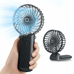 🌀🌬️ Tragbarer Handventilator - Schwarz 🌬️🌀