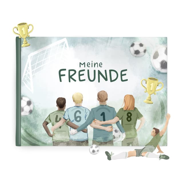 🌟 Freundebuch Fußball für Jungen 📚🎉