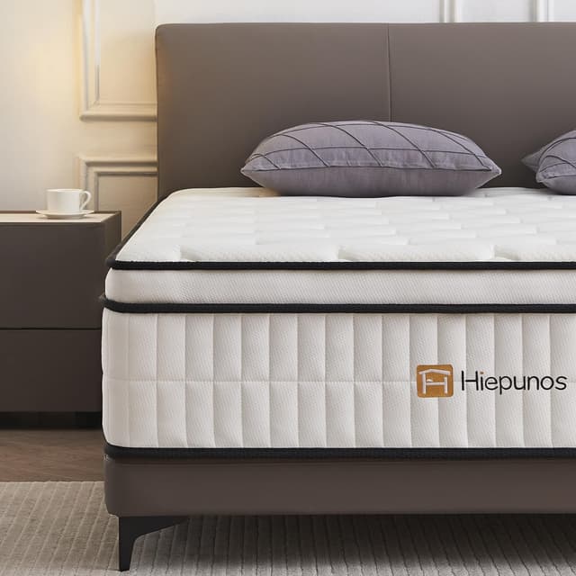 🛌 Hiepunos Matratze 140x200 cm 26cm Höhe - Taschenfederkernmatratze H3