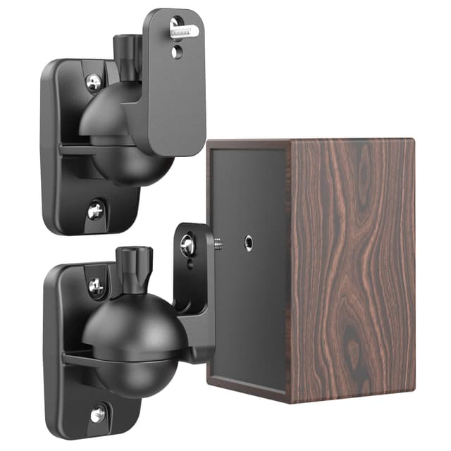 Cozycase Lautsprecher Wandhalterung Halterung - 2 Stück Schwarz ⭐️
