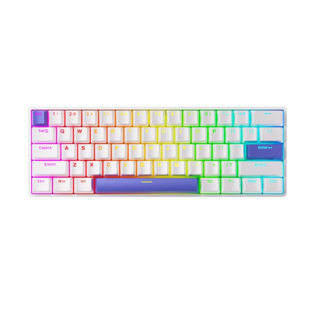🎮 DrunkDeer G60 Rapid Trigger Mechanische Gaming-Tastatur | 61 Tasten | RGB-PBT-Tastenkappen