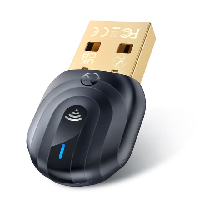ZEXMTE USB Bluetooth Adapter für PC mit FPC Antenne, Langstrecken Bluetooth Dongle kann 50M stabiles Signal 🎧🔗