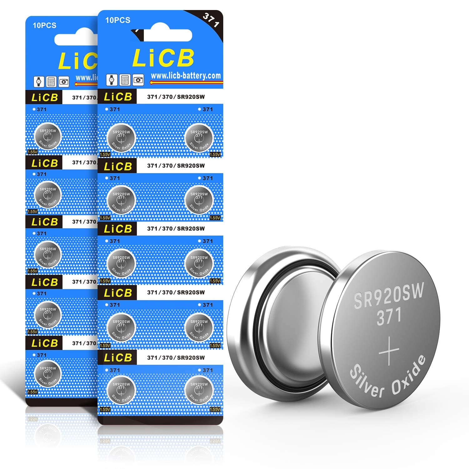 LiCB 20 Stück SR920SW Batterien 1,5V Knopfzellen 🕰️⚡