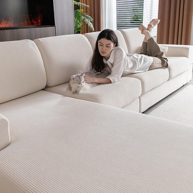 OHSIO Stretch Sofa Sitzkissenbezug - Rutschfester Überzug 🛋️