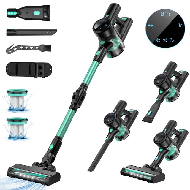 🌟 Sanfnz 45000Pa/550W/65Min Staubsauger Kabellos 🌟