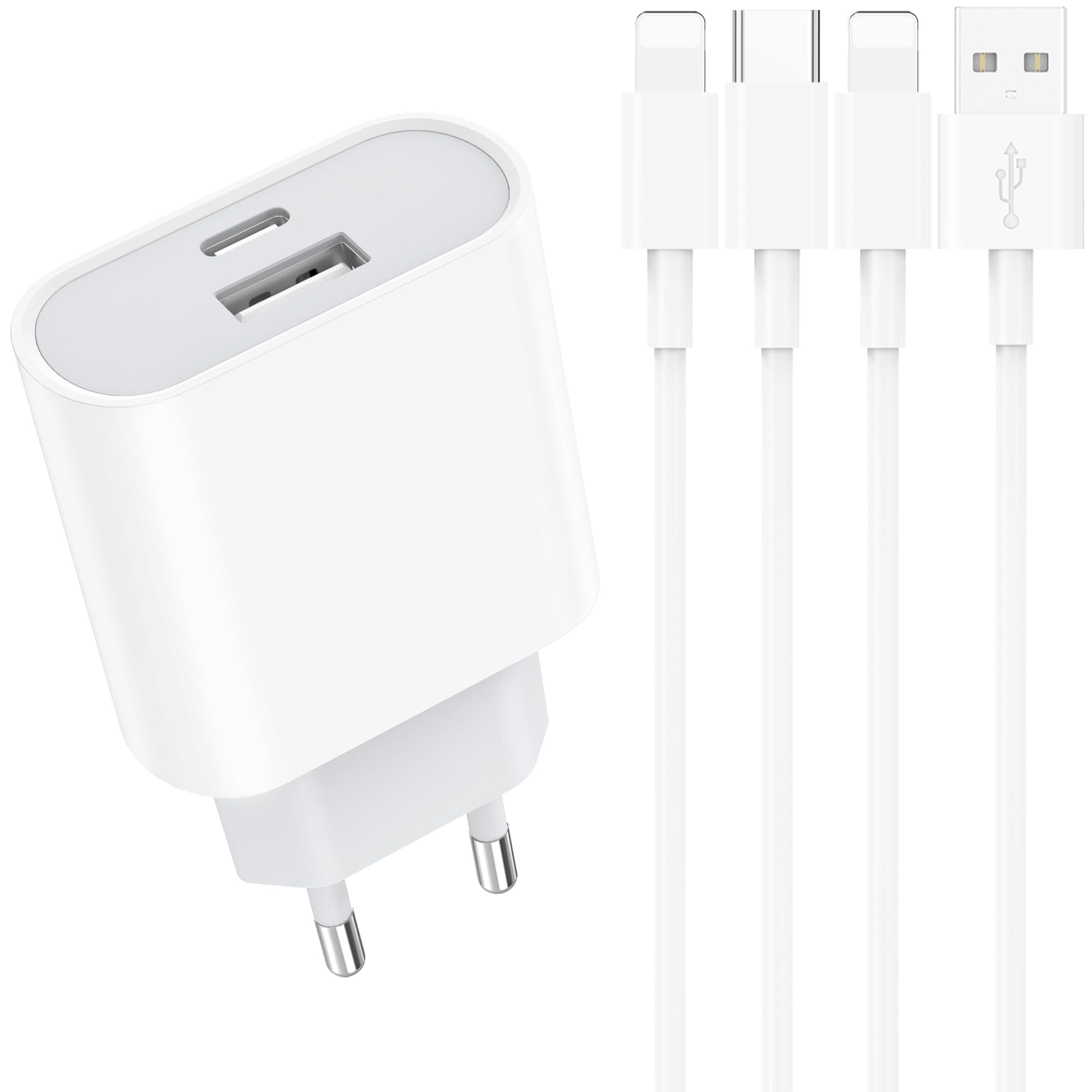 🔋🔌 Schnellladegerät und Ladekabel für iPhone - 20W Ladegerät mit 2M Schnellladekabel