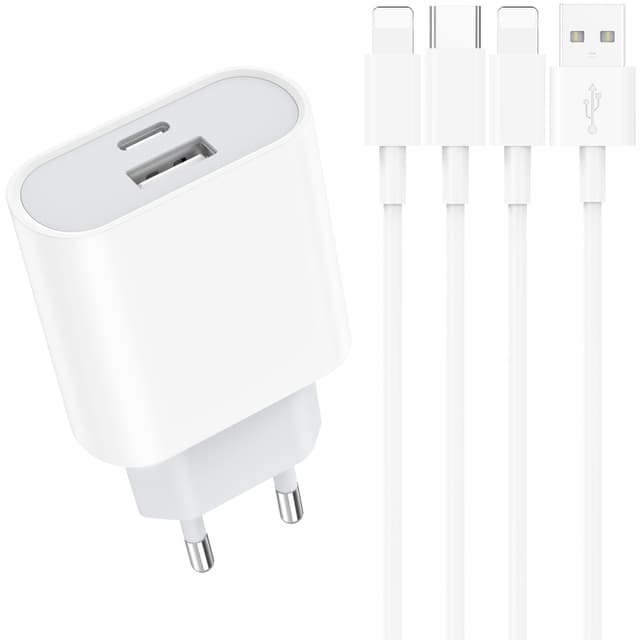🔋🔌 Schnellladegerät und Ladekabel für iPhone - 20W Ladegerät mit 2M Schnellladekabel