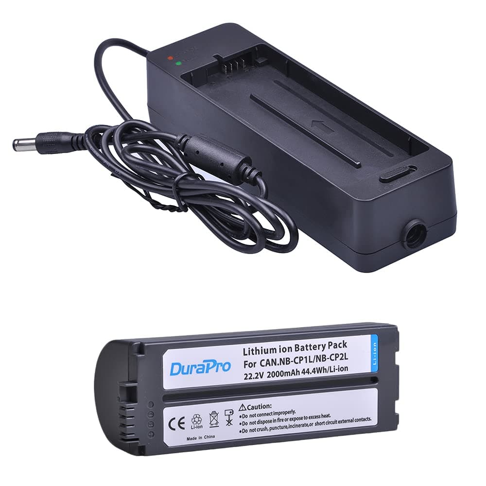 🔋💡 DuraPro 1Pc 2000mAh NB-CP2L NB CP2L Akku + Ladegerät Adapter für Canon NB-CP1L SELPHY CP100 CP200 CP300 CP400 CP510 CP600 Fotodrucker