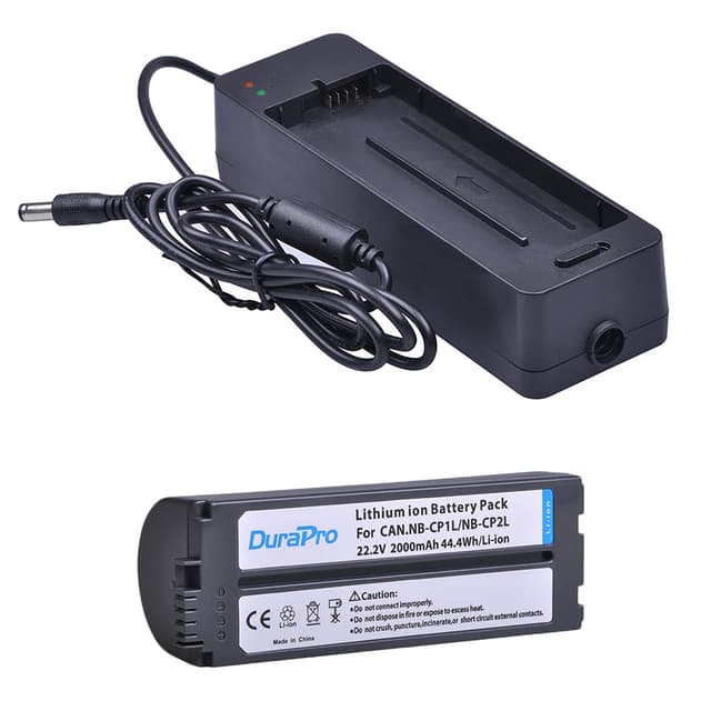 🔋💡 DuraPro 1Pc 2000mAh NB-CP2L NB CP2L Akku + Ladegerät Adapter für Canon NB-CP1L SELPHY CP100 CP200 CP300 CP400 CP510 CP600 Fotodrucker