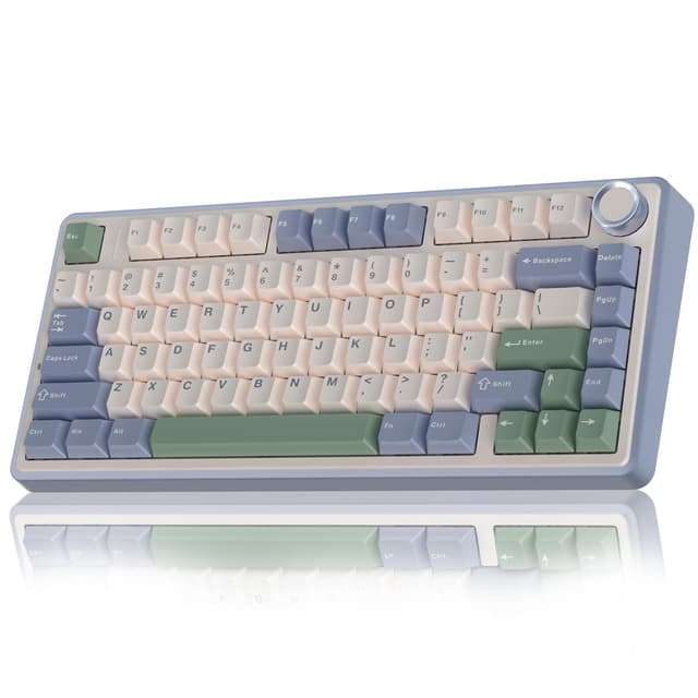 AULA F75 Mechanische Tastatur Gaming 75% (Beige-Grün)