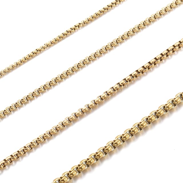 RWQIAN Herren Damen Edelstahl Kette 😍🔗