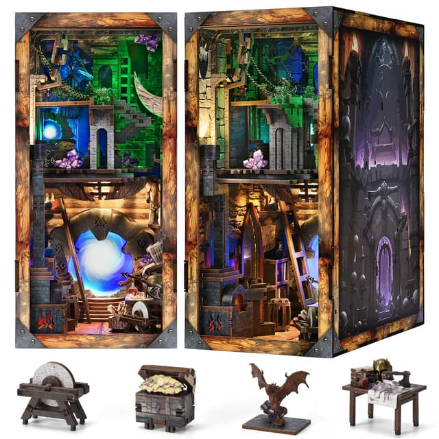 📚🧙 MiniCity Book Nook Kit für Sword and Magic Liebhaber