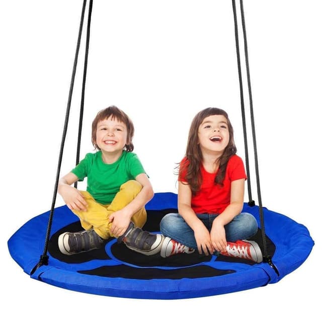 🌳👦👧 Dripex Nestschaukel Kinder 100cm Runde Kinderschaukel bis 150 KG - Angebot