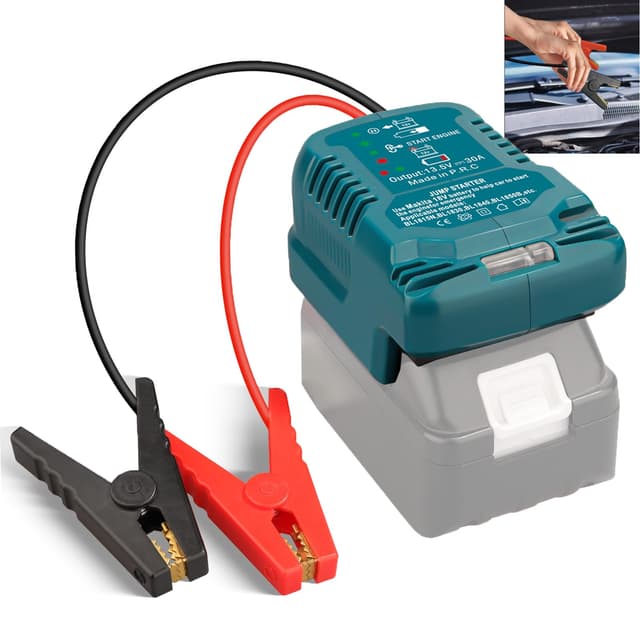 🚗⚡️ Auto Starthilfe Nothilfe Starter Adapter für Makita 18V Lithium-Ionen Akku