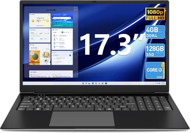 SGIN 17.3 Zoll Laptop 4GB RAM 128GB SSD ROM Notebook 🚀