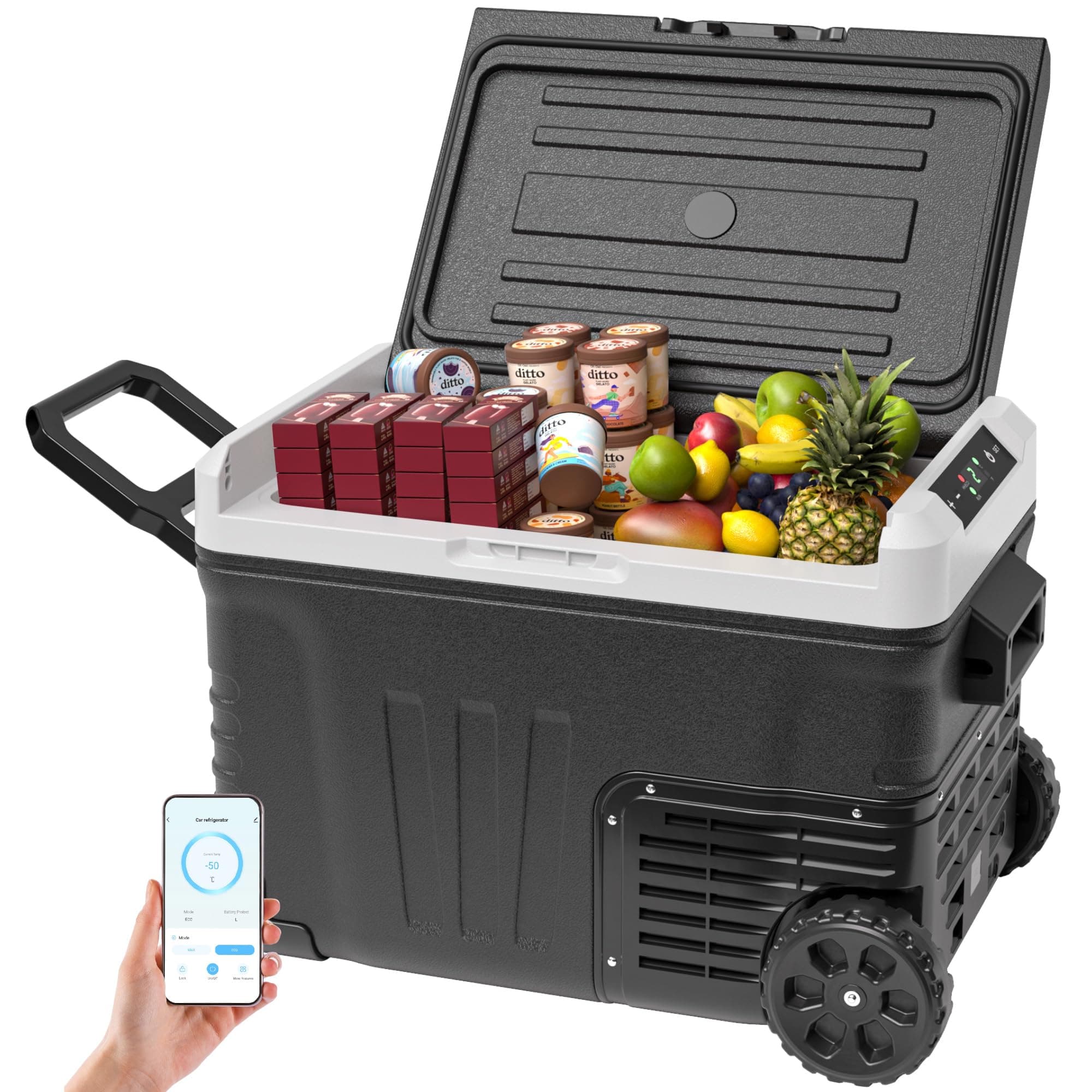 EUHOMY 35L Kompressor Kühlbox - Tragbarer Gefrierschrank mit APP-Steuerung 🚗❄️