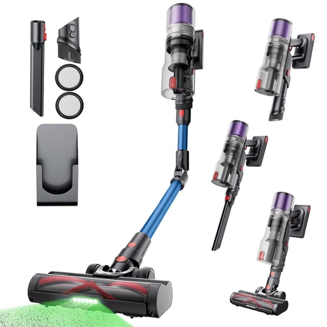 Angebot: Proscenic P16 Staubsauger Kabellos 🌟 50Kpa 550W 65Min Flexibel 🌿 Kabelloser Staubsauger Akku 💡 Anti-Tangle, LED-Anzeige