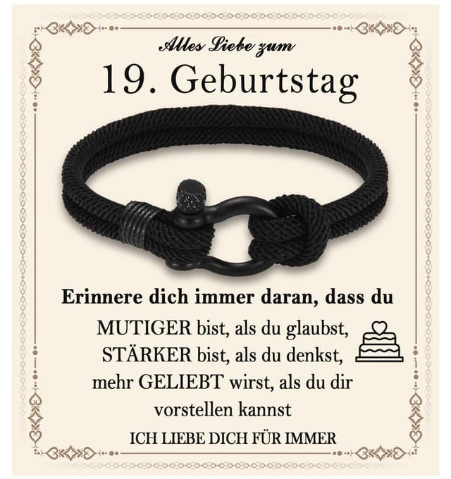 🎁 Geburtstagsgeschenk für Jungen | Armband Geschenke für Jungs 🎉