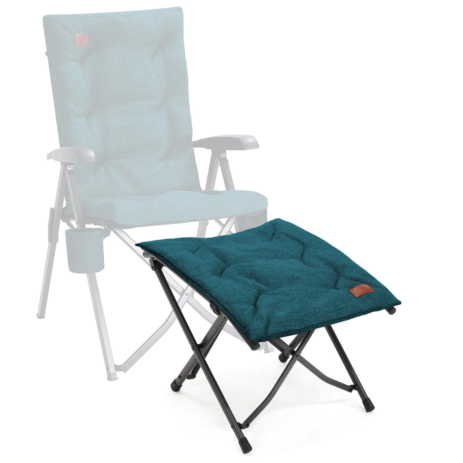 EVER ADVANCED Fußhocker Fußablage 🪑 Faltbar Klapphocker mit Höhe von 47cm Grün