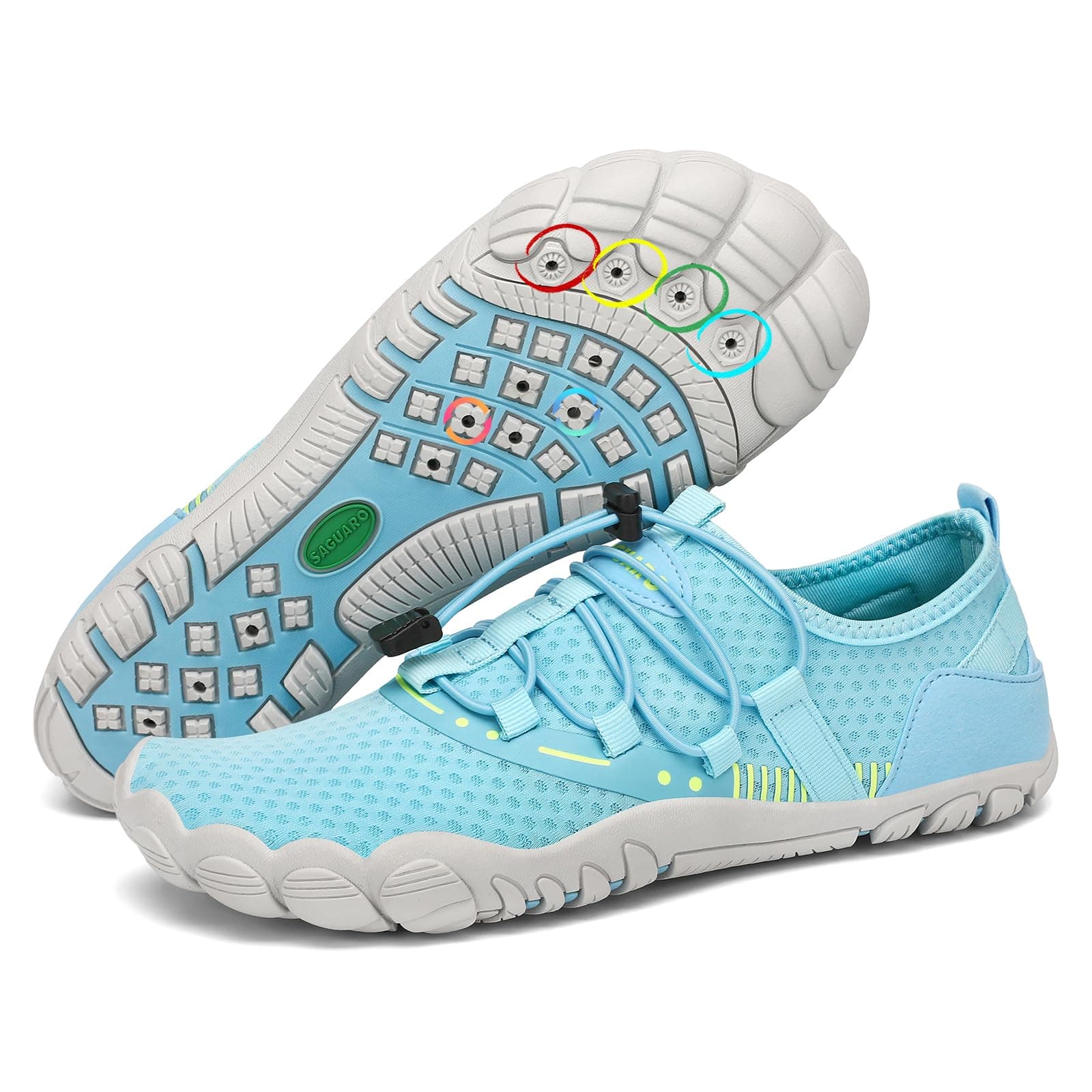 SAGUARO Badeschuhe Damen Herren Wasserschuhe Schwimmschuhe Schnelltrocknende Aquaschuhe