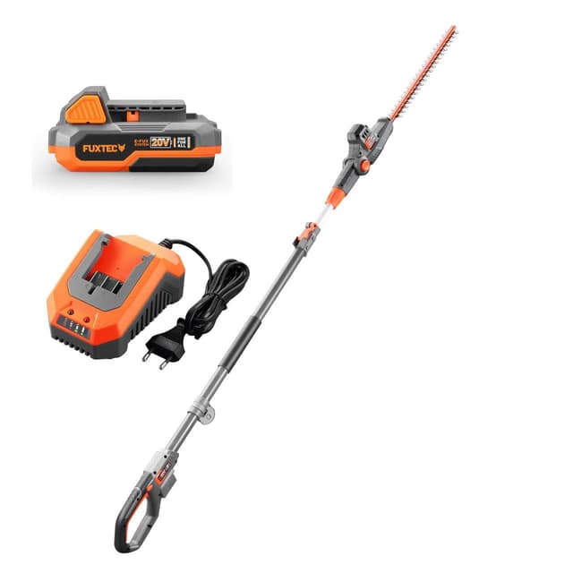 🌿🪓 FUXTEC Akku Hochheckenschere 20V FX-E1HH20-SET 🌟 Elektro Teleskop Heckenschere