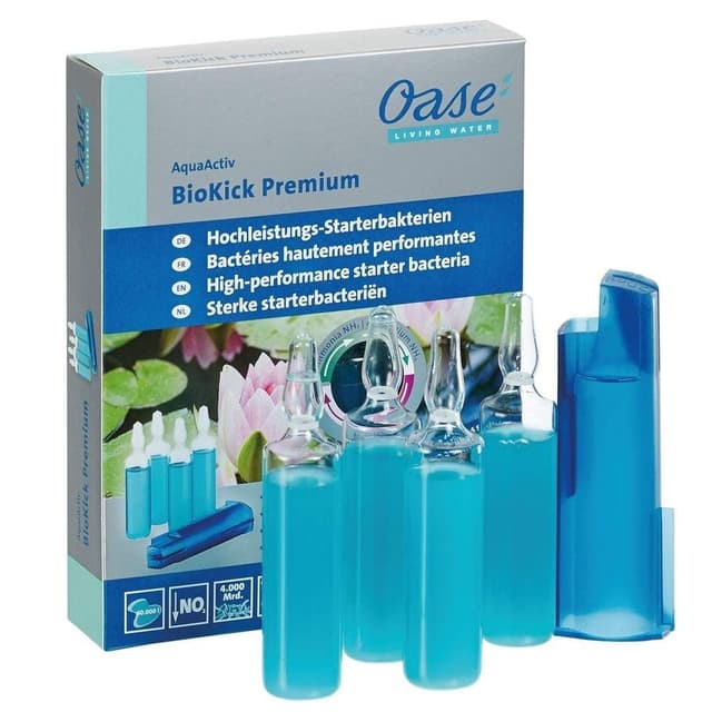 🌿🌊 OASE 51280 AquaActiv BioKick Premium 4 x 20 ml für je 10.000 l 🐟🌿