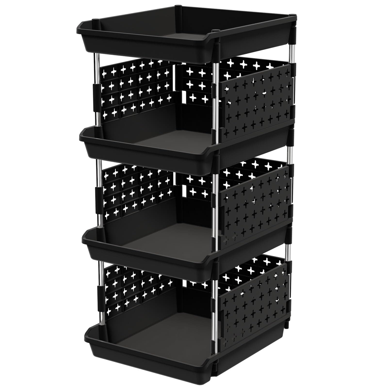 Lifewit Plastikstapelstapelstapelbehälter für Pantry -Stapelkorb 🛒🏠
