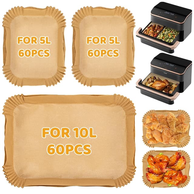 🔥 180 Stück Backpapier für Heißluftfritteuse Cosori 10l 🔥
