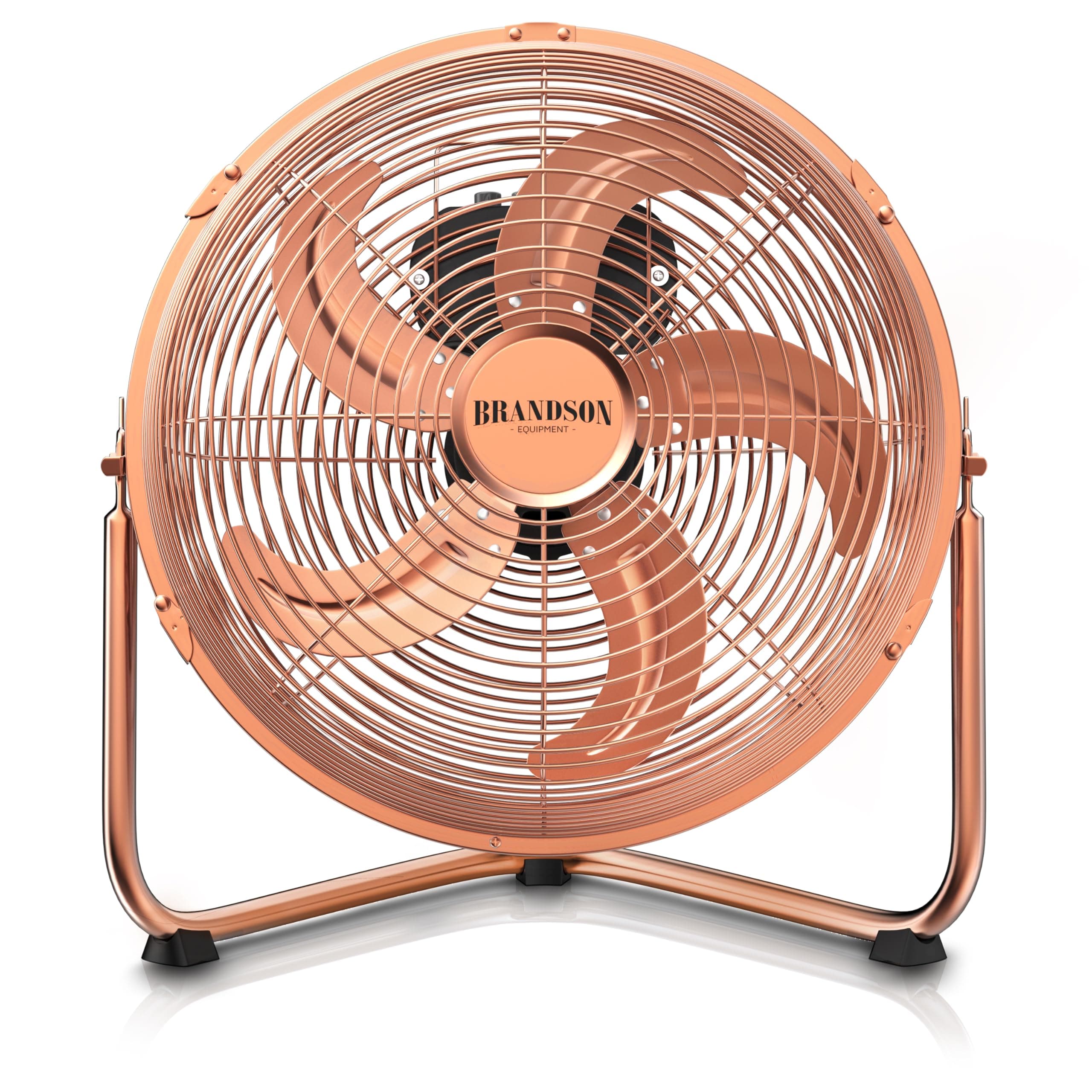 Brandson - Windmaschine Retro Stil - Ventilator in Kupfer - Standventilator 30cm - Tischventilator Bodenventilator