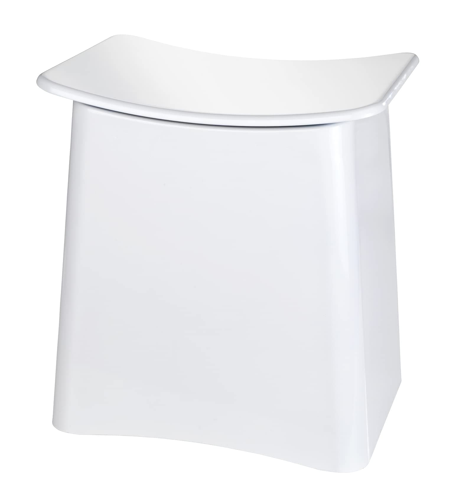 WENKO 2in1 Hocker Wing Weiß - Wäschesammler 🚿🧺