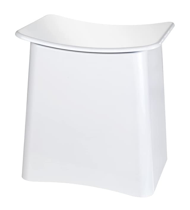 WENKO 2in1 Hocker Wing Weiß - Wäschesammler 🚿🧺
