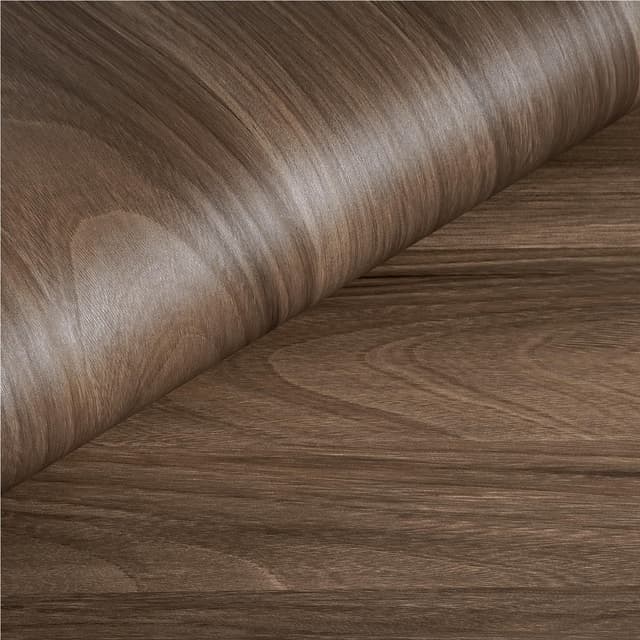 Selbstklebende Tapete Holzoptik Dunkel 40CMx10M 🌳 Abwaschbare Folie für Möbel