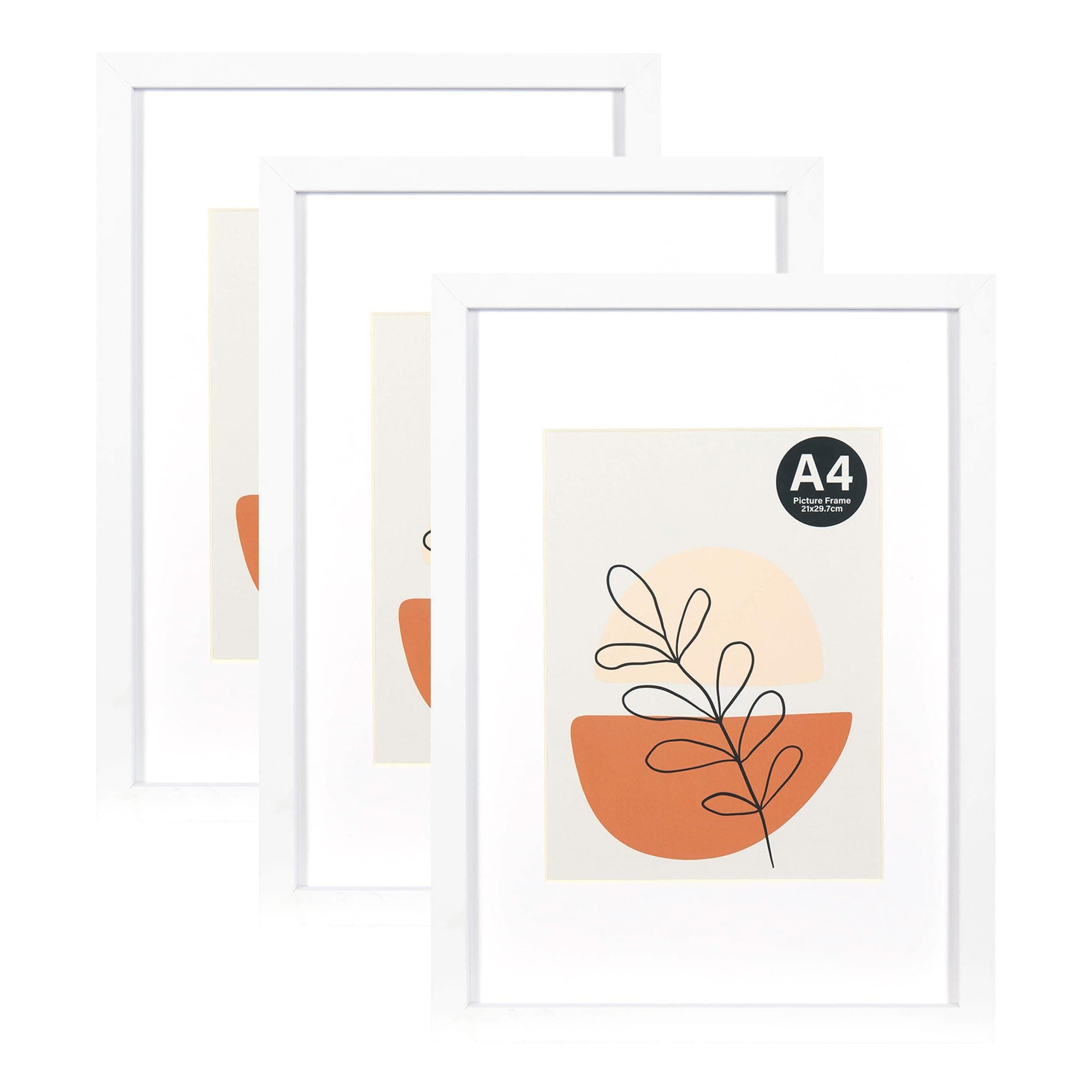 Angebot: KAIWIN Bilderrahmen A4 Weiß 3er Set 🖼️