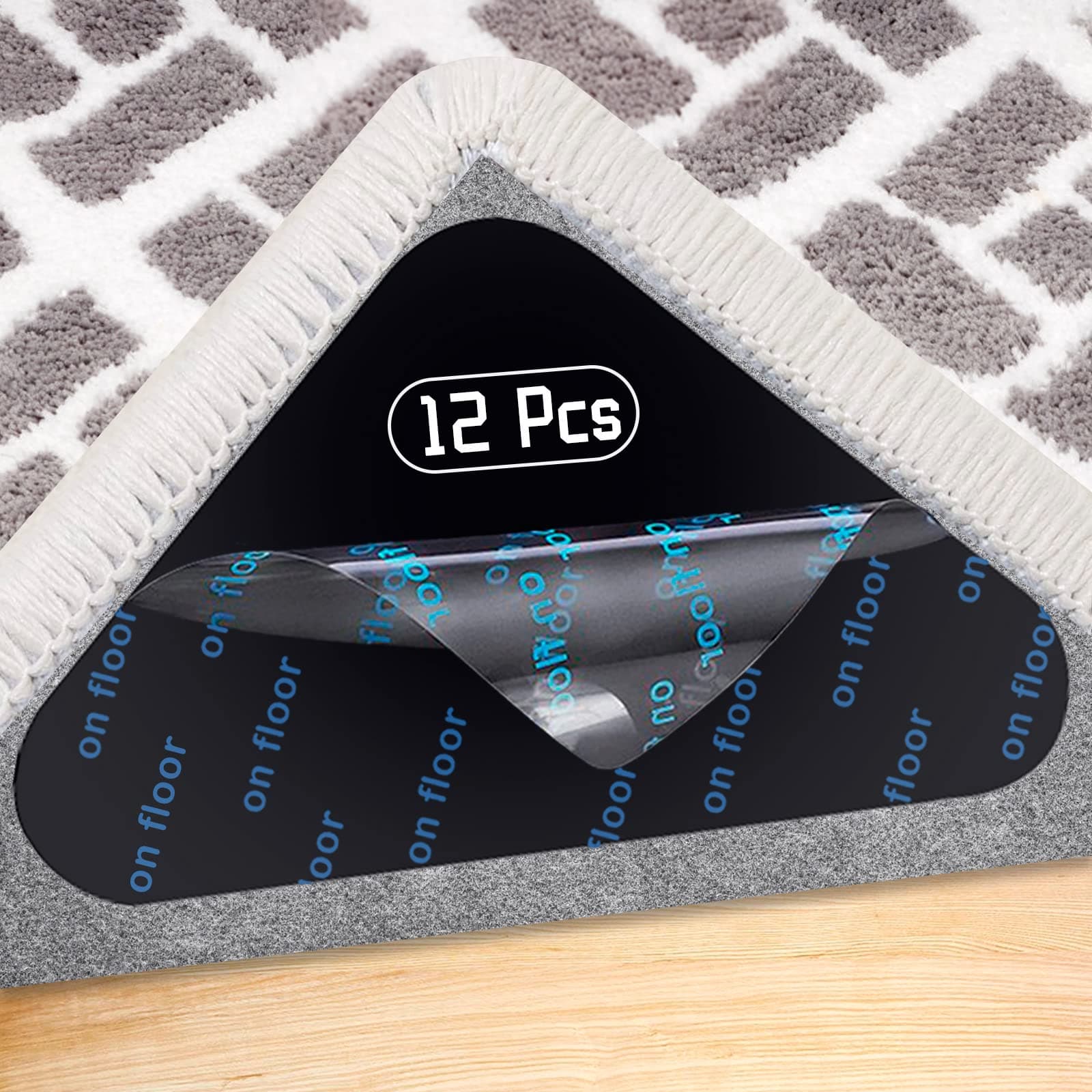 🌟 Angebot des Tages: banpa Teppich Antirutschunterlage, 12 Stück Antirutschmatte für Teppich 🌟