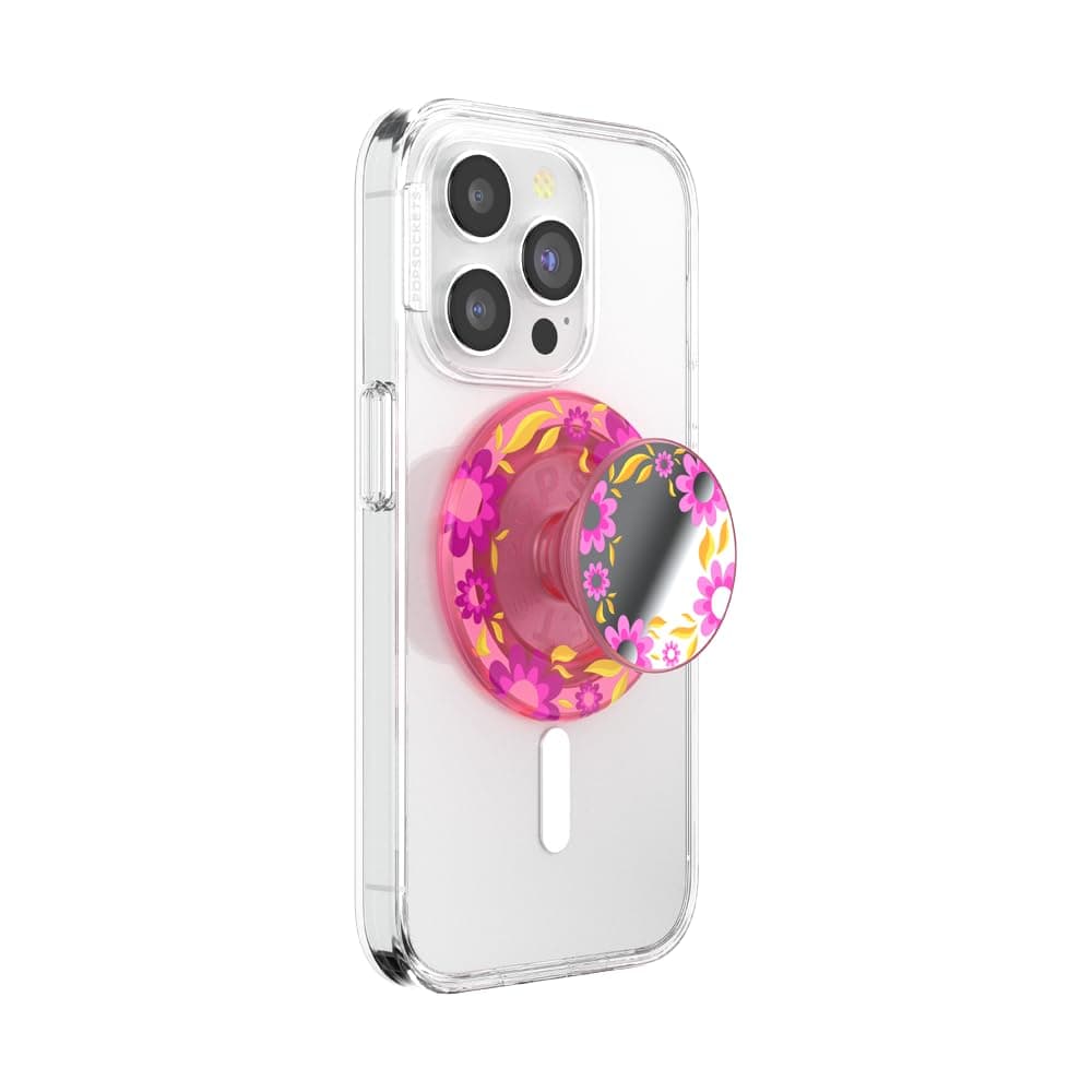 PopSockets: PopGrip Round für MagSafe - Pink Relief 📱🔒🔋