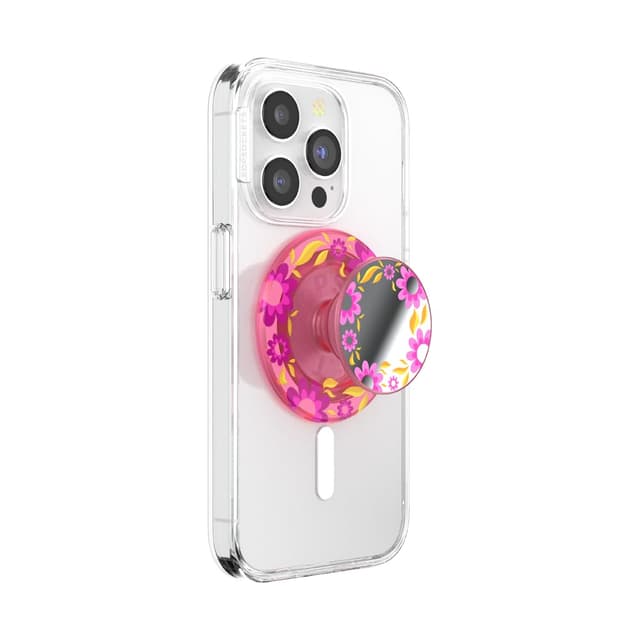 PopSockets: PopGrip Round für MagSafe - Pink Relief 📱🔒🔋