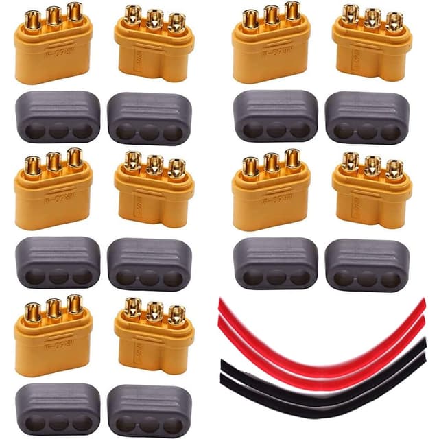 🔥 Deal Alert! Yiqigou 5 Paar Amass MR60 Männlich Weiblich Stecker Steckverbinder Adapter mit Mantelgehäuse